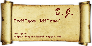 Drágos József névjegykártya