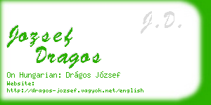 jozsef dragos business card